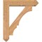 Ekena Millwork Balboa Arts and Crafts Smooth Bracket w/ Offset Brace, Western Red Cedar, 7 1/2"W x 34"D x 40"H BKT0806X34X40BOA03SWR - alternate 4
